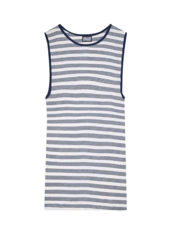 NPS Tank Top BW Stripe