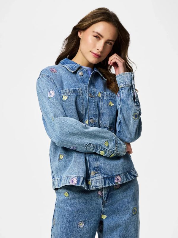 PCBENNIE LS DENIM JACKET