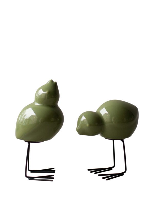 Swedish Bird 2-set - shiny green