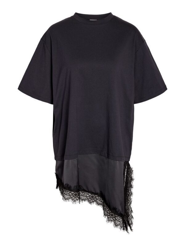 FILLA S/S OVERSIZE SATIN LACE T-SHIRT