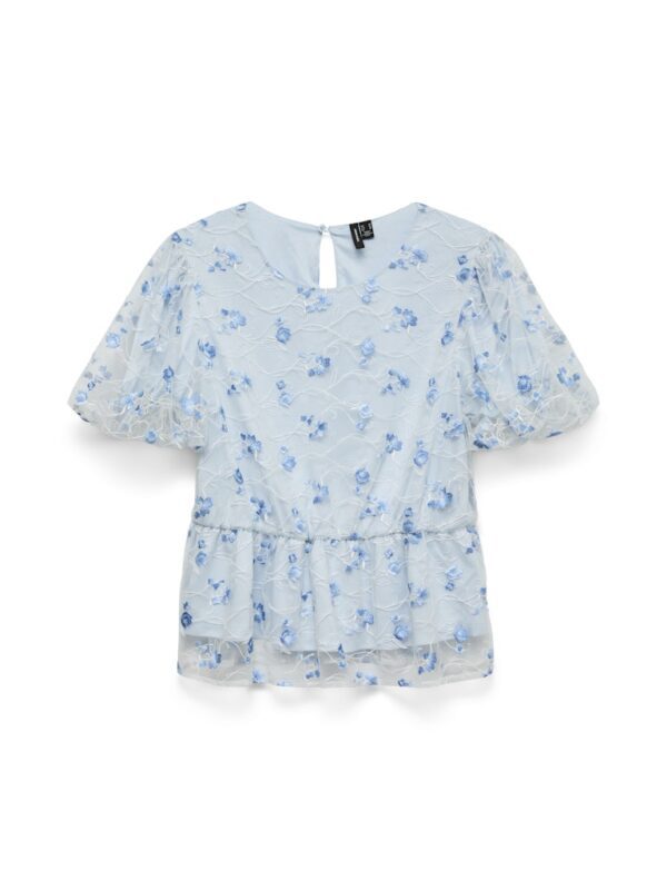 VMMILLA 2/4 PEPLUM TOP WVN