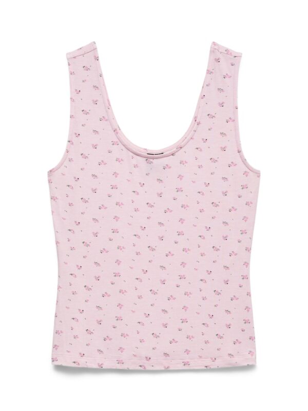 VMESTHER AOP SL U-NECK TOP JRS