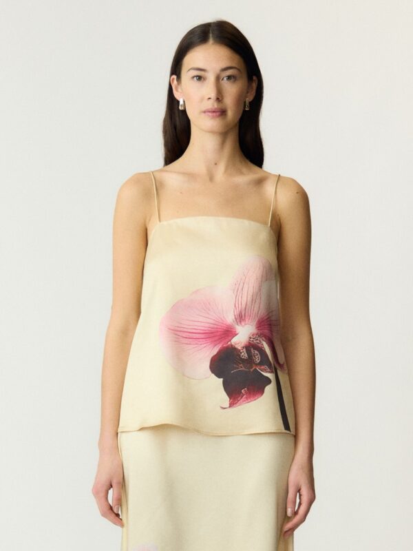 YASORCHIDA SATIN SINGLET TOP S. - SHOW