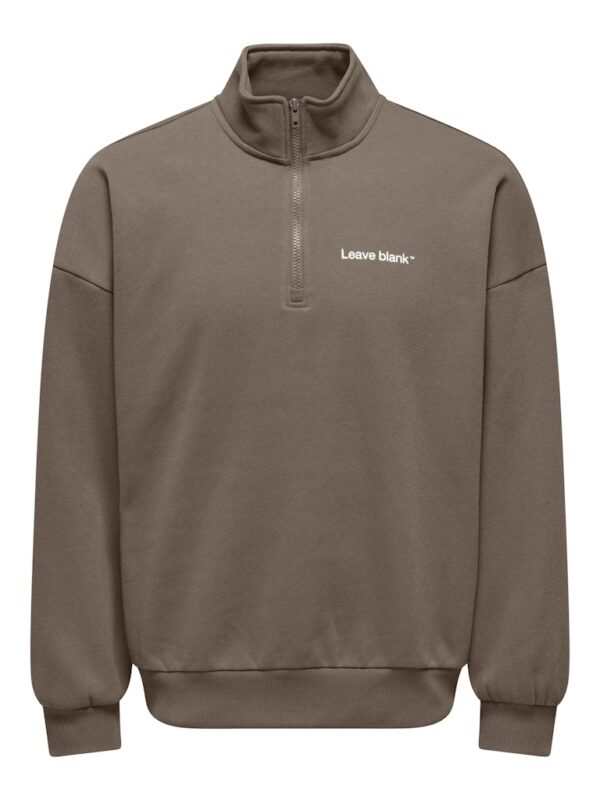 ONSTYSON OVZ LS HALF ZIP HIGH NECK LB