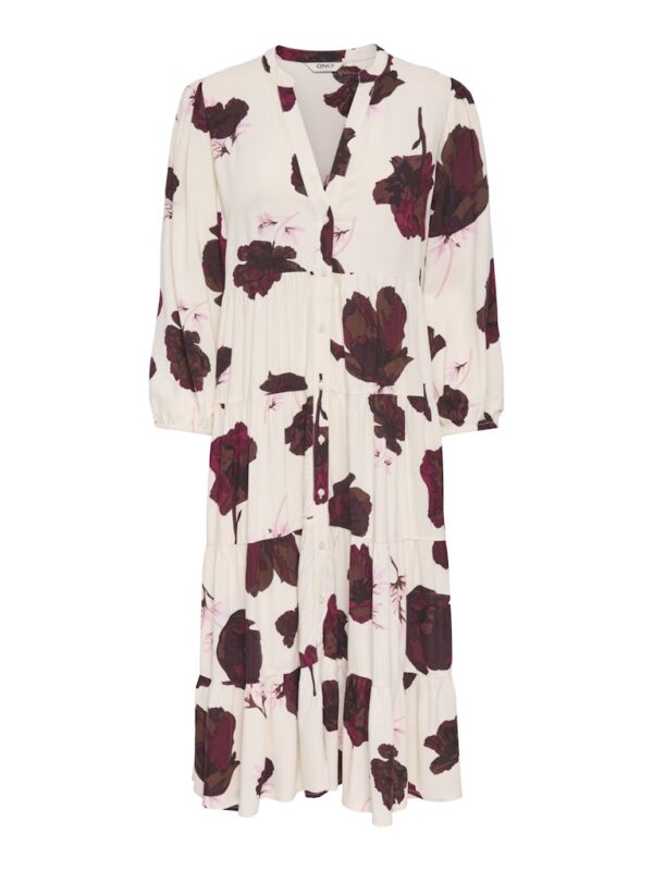 ONLMILANA SOLA 3/4 MIDI DRESS WVN EX