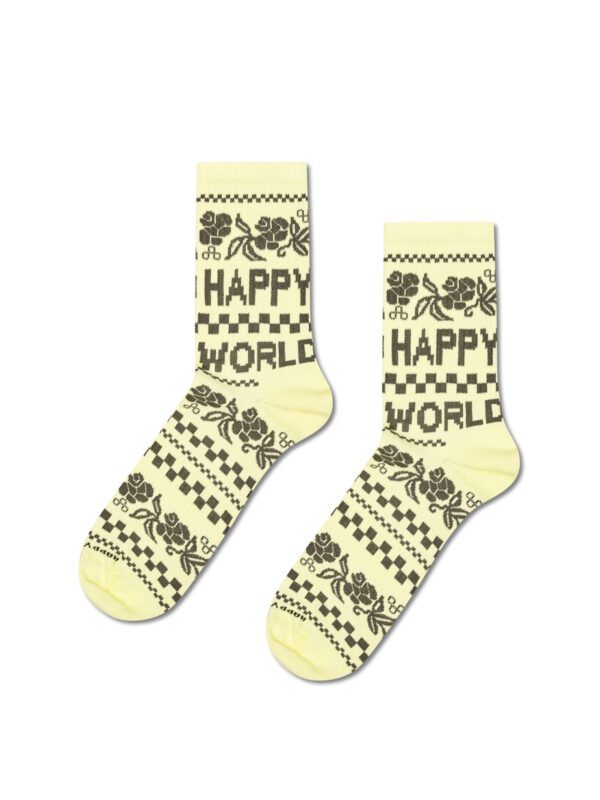 P006025 Happy World Sneaker Sock 36-40