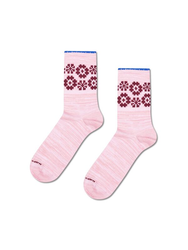 P005997 Flower Border Sneaker Sock