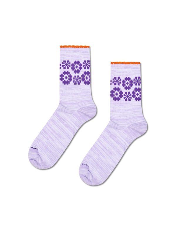 P005998 Flower Border Sneaker Sock 36-40