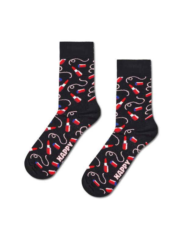 P006264 Lipstick Short Crew Sock 36-40