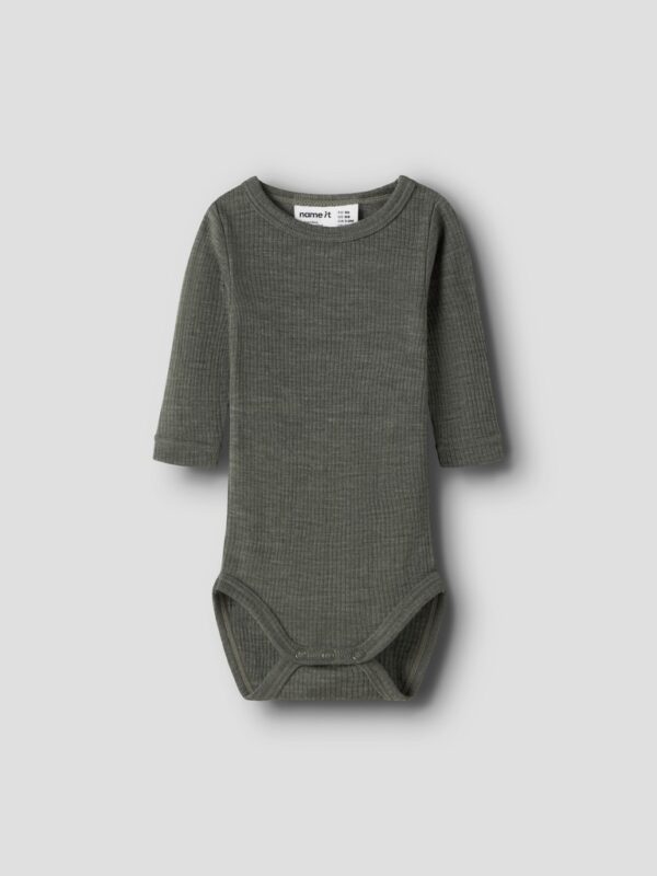 NBNWAX WOOL RIB LS BODY NOOS
