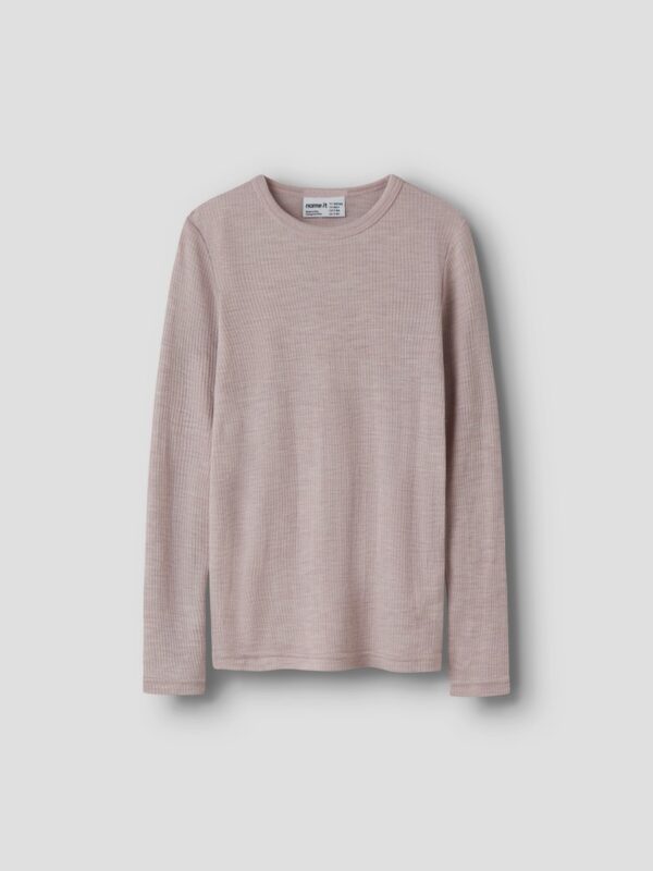 NKNWAX WOOL RIB LS TOP