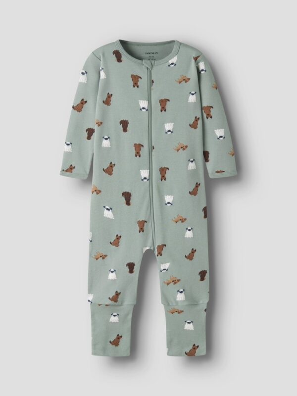 NBMNIGHTSUIT ZIP FF DOG NOOS
