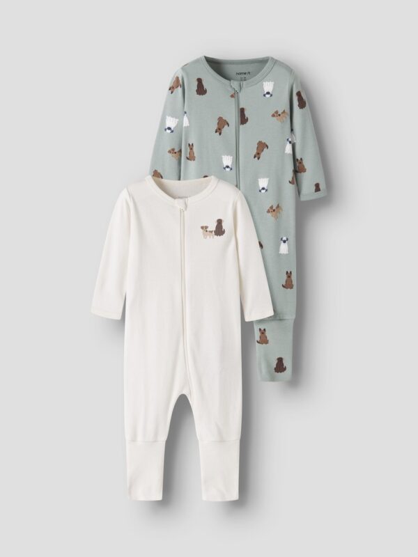 NBMNIGHTSUIT 2P ZIP FF DOG NOO