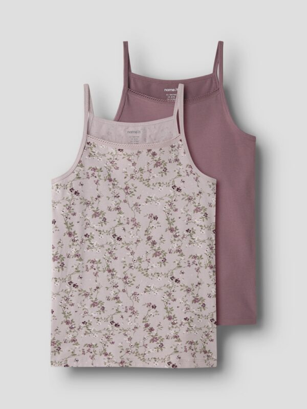 NKFSTRAP TOP 2P VIOLETFLOWER N