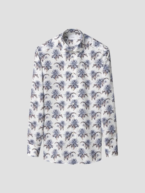 Floral Print Signature Twill Shirt